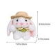 thumbnail image 3 of Adorables Conejitos de Peluche con Sombrero, Conejitos Blancos de Pascua., 3 of 6