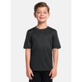 thumbnail image 2 of Athletic Works Boy's Short Sleeve Core Active T-Shirt 2-Pack, Sizes 4-18 & Husky, 2 of 14