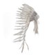 thumbnail image 3 of Tocado de plumas de inspiración india, sombrero de jefe indio para festival, 3 of 9