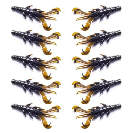 hejhncii Crawfishes Baits Shrimp Claw Artificial Shrimp Lures for Freshwater & Saltwater