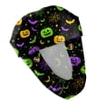 thumbnail image 5 of Women Scrub Caps Ghost Galaxy Print Adjustable Halloween Surgical Caps Working Hat Nurse Costume Accessory Favor, 5 of 6