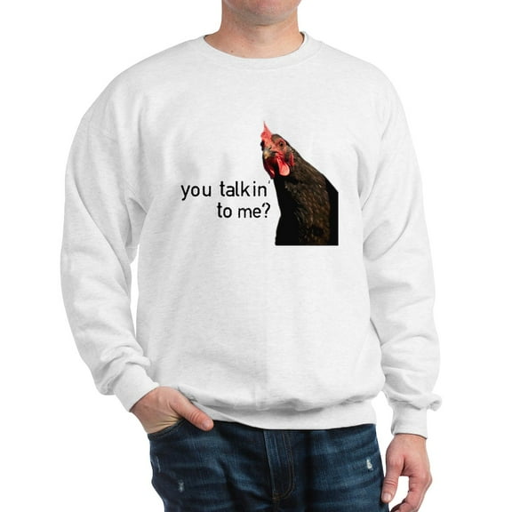 CafePress - Funny Attitude Chicken Sweatshirt - Crew Neck Sweatshirt
