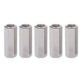 thumbnail image 1 of 5Pcs Silver M12 Hex Coupling Nut Corrosion Resistance Robust 304 Stainless Steel Coupling Nut Set, 1 of 14