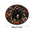 thumbnail image 4 of Halloween Theme 3D Visual Optical Floor Mat,Vintage Raven Vortex Hole Design Non- Washable Illusion Round Rugs,for Home,Party,Trick or Treat Entry Decor, 4 of 6