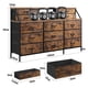 thumbnail image 2 of Cómoda de Almacenamiento con 13 Cajones Tela, Mueble Organizador para Dormitorio, TV hasta 65 Pulgadas, Estante Superior con Compartimentos, Estructura de Metal Resistente, Negro, 2 of 9