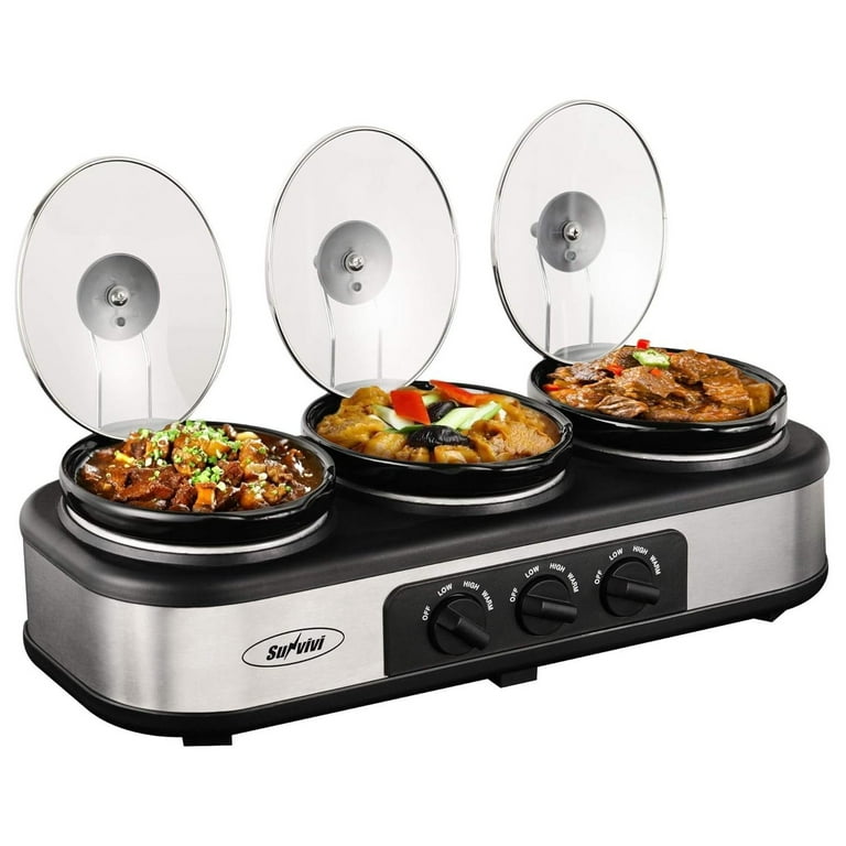  Slow Cooker, Dual and Triple Slow Cooker Buffet Server