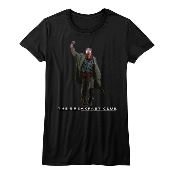 Breakfast Club Movies Fist Pump Cut Out Juniors Short Sleeve T Shirt