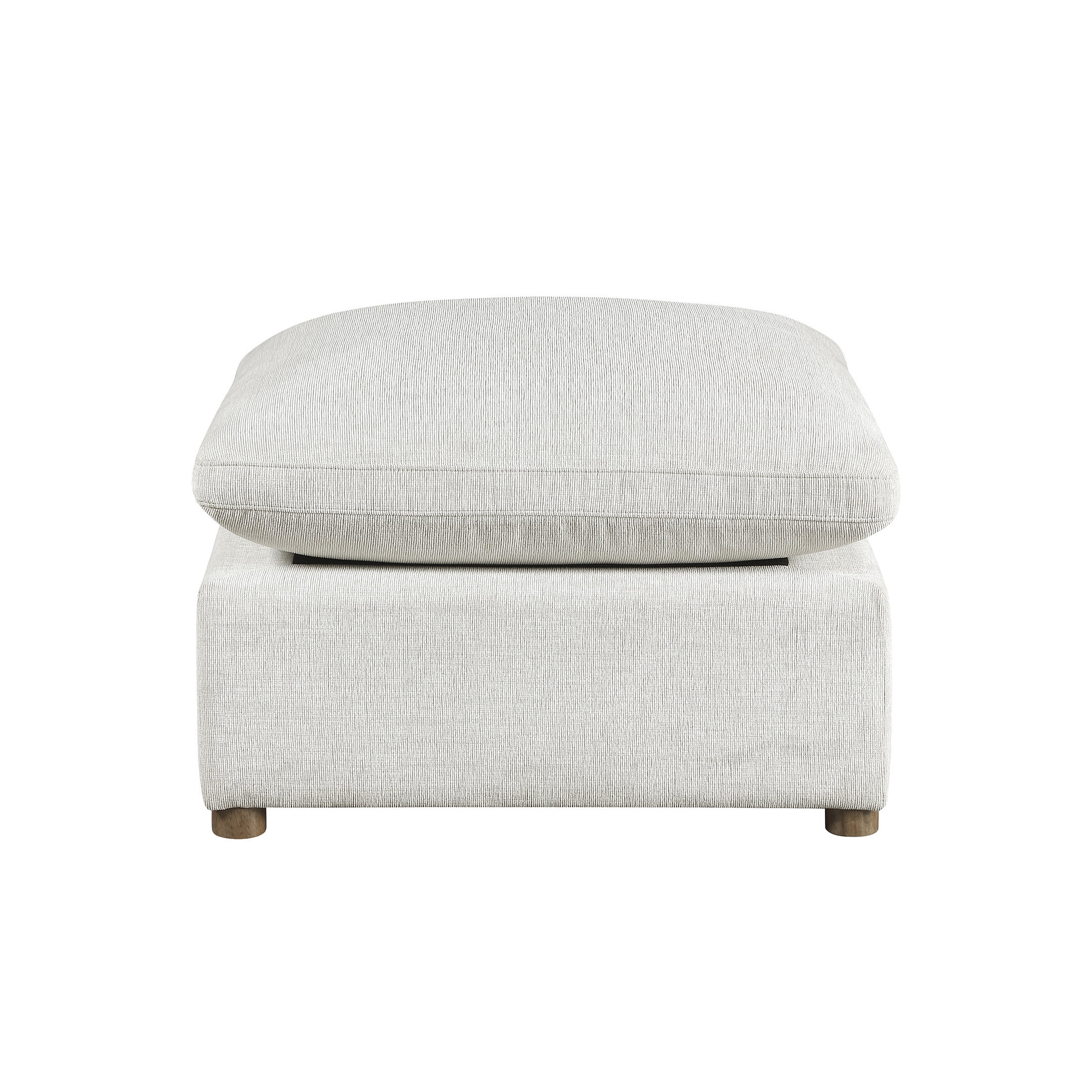 OakvillePark Velmont Chenille Ottoman, Beige