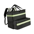 thumbnail image 3 of AMLESO Expandable Pizza Delivery Backpack Lightweight Portable Thermal Delivery Bag Expandable Green, 3 of 8