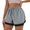 r-405Grey85, variant on Ladies Casual Pants Multicolor Shorts Comfortable Breathable Stretch Elastic Waist Pure Two Layer For Daily Wear Travel Spring Summer Autumn Trendy Vacation Slacks