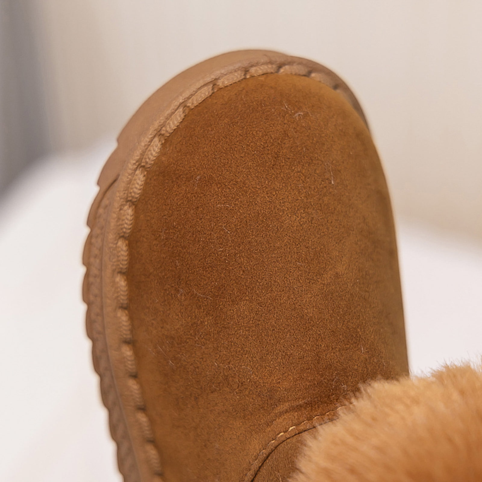 Dakaela Winter Snow Boots Boys Girls Soft Warm Shoes Toddler Plush Slip on Booties Kids Outdoor Boot