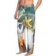 thumbnail image 6 of Rateoe Seashell On The Beach Pattern Men’s Ultra-Soft Comfy Pajama Lounge Pants Sleepwear,Comfortable Lounge Wear,lightweight Pajamas, Casual Home Wear-Small, 6 of 6
