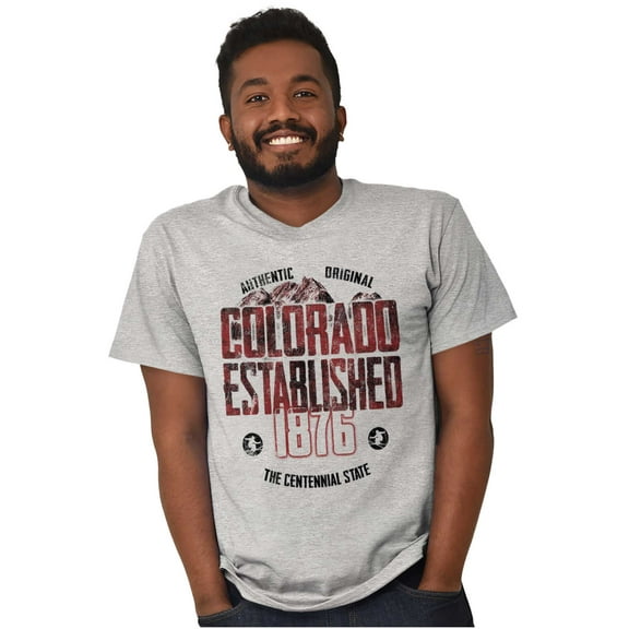 Colorado Rugged Mountain Adventure Men's Graphic T Shirt Tees Brisco Brands S