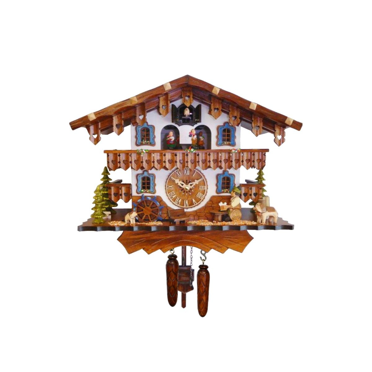 15" Engstler BatteryOperated Full Size Cuckoo Wall Clock