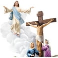 thumbnail image 5 of The Bradford Exchange Thomas Kinkade The Life of Christ Hand Painted Sculptural Masterpiece A Celebration of His Infinite Love Religious Statue Illustrating 5 Biblical Life Events of Jesus 12"-Inches, 5 of 5