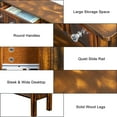 thumbnail image 4 of Ktaxon 60" Long Console Table Sofa Table for Entryway with 4 Drawers and Storage Shelf for Living Room Hallway Foyer Office, Espresso, 4 of 7