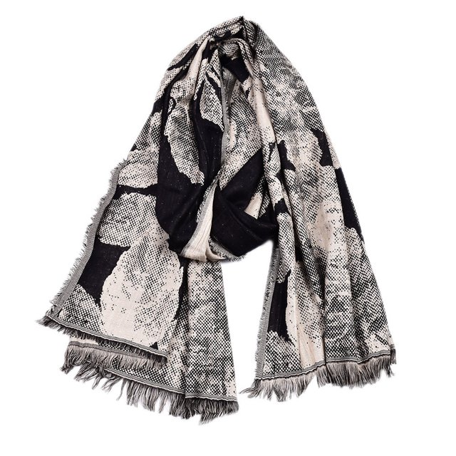 Bufanda de algodón para hombre de otoño invierno, bufanda básica para hombre