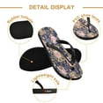 thumbnail image 3 of YAZAOOSummer Flip Flops Creatively Floral Damask Simple Beach Sandals, 3 of 8