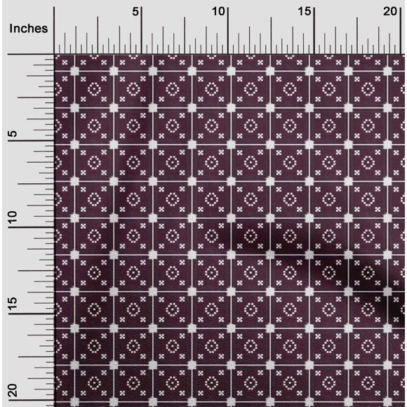 oneOone Tissu en Mousseline de Viscose à Carreaux Kasuri, Imprimés au Mètre, 42 Pouces de Large