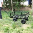 thumbnail image 5 of Folding Garden Carts Wagon Cart Garden cart trucks make it easier to transport firewood TC1840BKG,Heavy Duty Garden Carts, 5 of 25