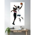 thumbnail image 2 of Anthony Edwards Poster Dunk Poster Wall Art, Modern Wall Decor, 16x24 UNFRAMED, 2 of 3