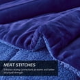 thumbnail image 5 of JML Sherpa Fleece Bed Blanket Cal King 3 Pieces,Thick Warm Blanket,Navy,87" x 95",7.5lb, 5 of 5
