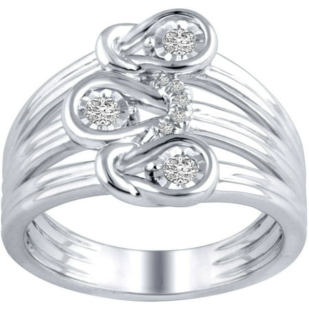 1/6 Carat T.W. Diamond Sterling Silver Fashion Ring