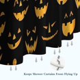 thumbnail image 6 of Black Halloween Pumpkin Faces Shower Curtain 36"x72" ,Bathroom Decorative Shower Curtains Set with 12 Hooks,Modern Waterproof Washable Shower Curtain, 6 of 6