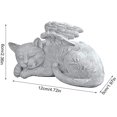 thumbnail image 2 of Statue Commémorative de Chien Chat Ange, Statue de Marqueur de Tombe Commémorative pour Animaux, Pierre Commémorative en Résine Finition Sympathie Éternelle dans Nos Cœurs, 2 of 8