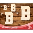 thumbnail image 3 of Unfinished Wood Varsity Team Font - B Shape 42" / 1/2", 3 of 3