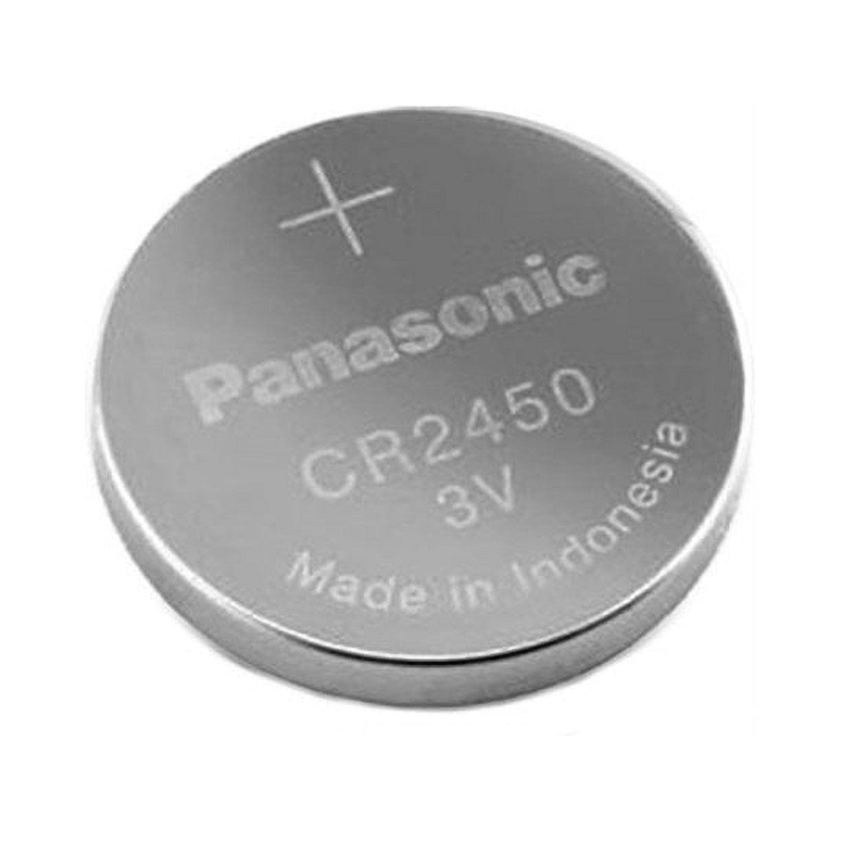 Panasonic CR2450 Battery, Lithium, 3 Volt (Nom.), 620 mA, Coin