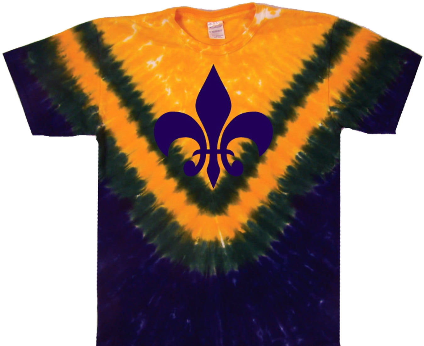mardi gras tie dye shirt