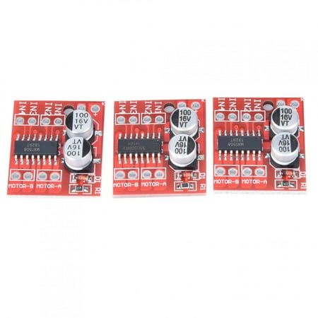 

3pcs 1.5A 2-Way DC Motor Driver Module PWM Speed Regulation Dual H Bridge Replace L298N
