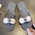 thumbnail image 3 of Yuanlong Womens Flip Flops Bow Decoration Thong Sandals Casual Summer Comfortable Beach Everyday Footwear, 3 of 7