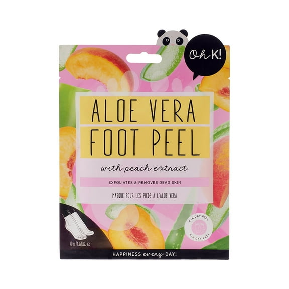 Oh K! Foot Peel Mask, Foot Mask, Aloe Vera, 1 pc