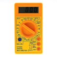 thumbnail image 1 of Voltage Tester, DT-830D Digital Multimeter with Buzzer Alarm Orange Case Voltage Amp Ohm Tester Probe DC AC LCD Overload, 1 of 4