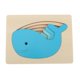 thumbnail image 1 of Rompecabezas De Animales Con Tarjetas, De Combinación De Formas, Rompecabezas DIY, Para De 2-3 , 15x11x2.3cm, 4 Para Elegir Pescado Salvador Rompecabezas de madera para educación temprana, 1 of 10