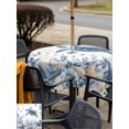 thumbnail image 5 of Outdoor Tablecloth with Umbrella Hole for Patio/Picnic/Party/Camping, Blue Turtle Coastal Waterproof Table Cloth Square Cover Washable, Beach Starfish Nautical Coral Shell (60"x 60"), 5 of 8