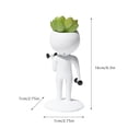 thumbnail image 2 of Sports Themed Succulent Planter with Dynamic Running and Dumbbell Design for Modern Indoor Display, 2 of 5