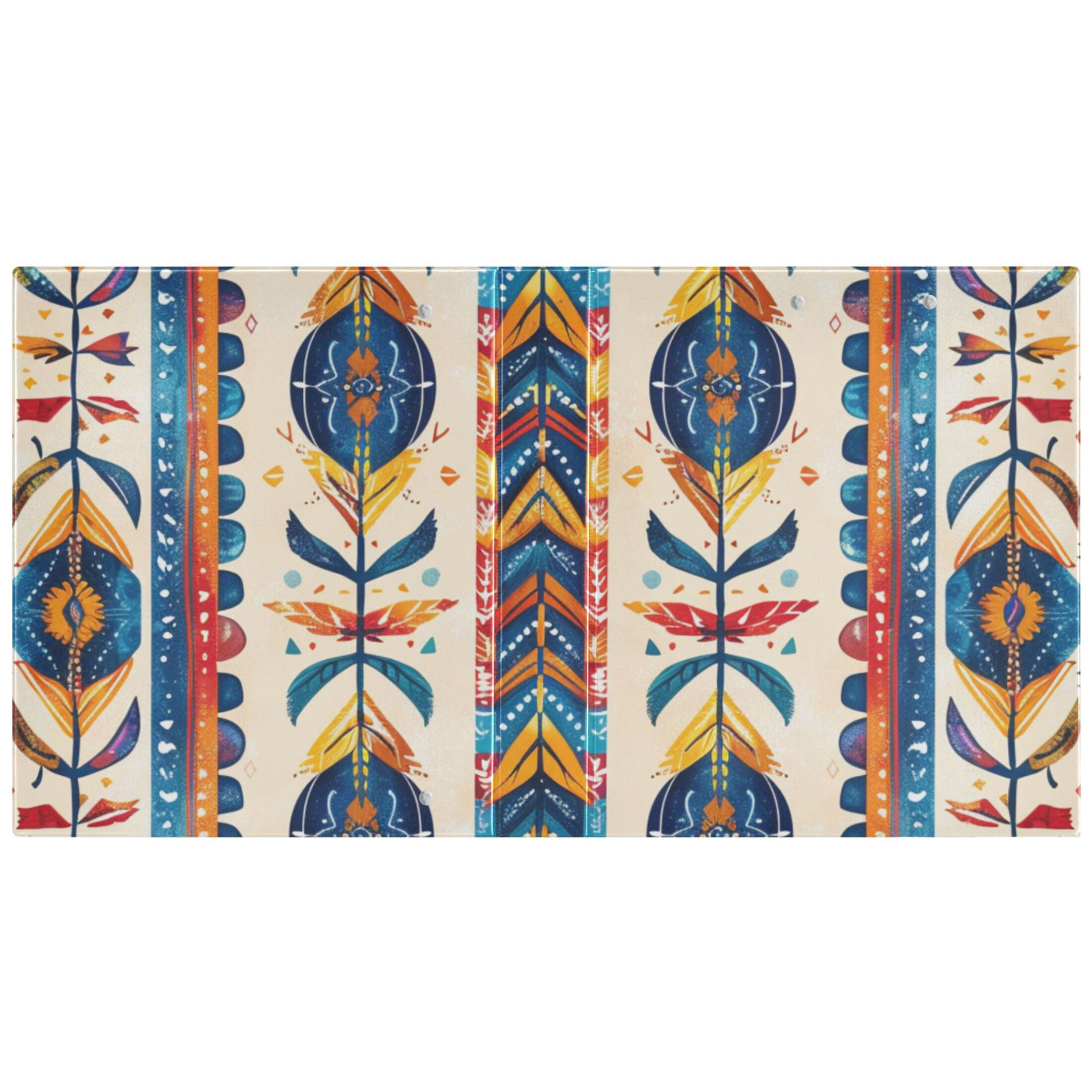 Retro Lines 3 Ring Binders 1.5 inch Hardcover File Folders with Interior Pockets A4 Size Organizer for School Office Hospital