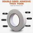 thumbnail image 2 of Double Sided White PE Foam Tape-Outdoor and Indoor Heavy Duty Strong Weatherproof Adhesive Tape for Decorative and Trim,Car & Gap Filling Mountings,Home Decor, Office Decor(33 Ft Long,Wide 1.18 in), 2 of 5