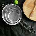 thumbnail image 1 of Sieve / Strainer | Pack Of 3 | 7cm, 12cm & 18cm | Marine-grade Stainless Steel | Finest Mesh | Temperature-proof | No Sharp Edges | Anti-corrosive | B, 1 of 5