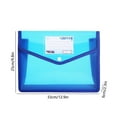 thumbnail image 3 of hengsof Back to School Supplies Color Envelopes, Clear Folders for Documents, Plastic Document Holders, Storage Pouches, File Envelopes for School & Office Supplies, 3 of 6