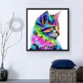 thumbnail image 4 of xinxinxx DIY Cartoon Animal Crystal Cross Stitch Colorful Cat Needlework 5D Rhinestones Embroidery Painting, 4 of 9