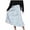 A Light Blue, variant on Women's Summer Midi Skirts Elastic High Waist Flowy Casual Summer Trendy Printed Boho Beach Vacation Skirt