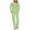 Green, variant on VERUGU Pajamas for Women Set Long Sleeve Pleated Top Long Pants with Pocket 2 Piece Outfits Loungewear Nightwear Sleepwear