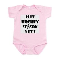 CafePress - Hockey Season Infant Bodysuit - Baby Light Bodysuit, Size Newborn - 24 Months