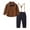 Brown, variant on XBASW Toddler Kids Baby Boys Gentleman Outfit Boys Dress Shirt with Bowtie   Suspender Pants Spring Fall Christmas Wedding Outfits 6M-10 Years