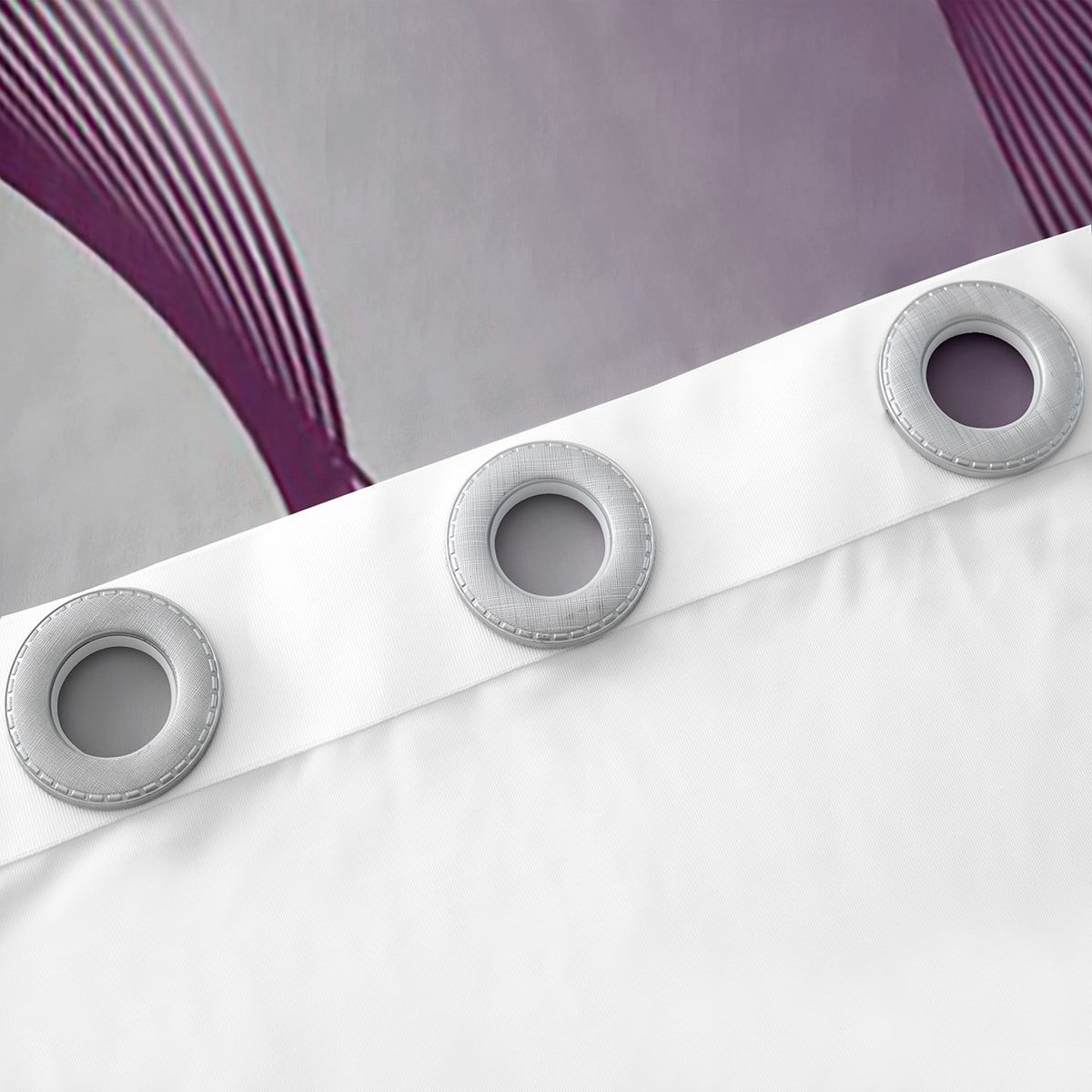 Gradient Purple and Greyish White 30%-50% Blackout Curtains Ombre 2 Panels 42"Wx90"L Curtains & Drapes,Trippy Spiral Silver Wave Line Curtains,Abstract Art Room Decor Aesthetic