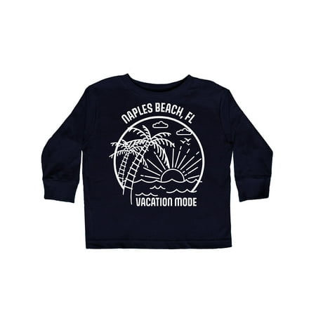 

Inktastic Summer Vacation Mode Naples Beach Florida Gift Toddler Boy or Toddler Girl Long Sleeve T-Shirt